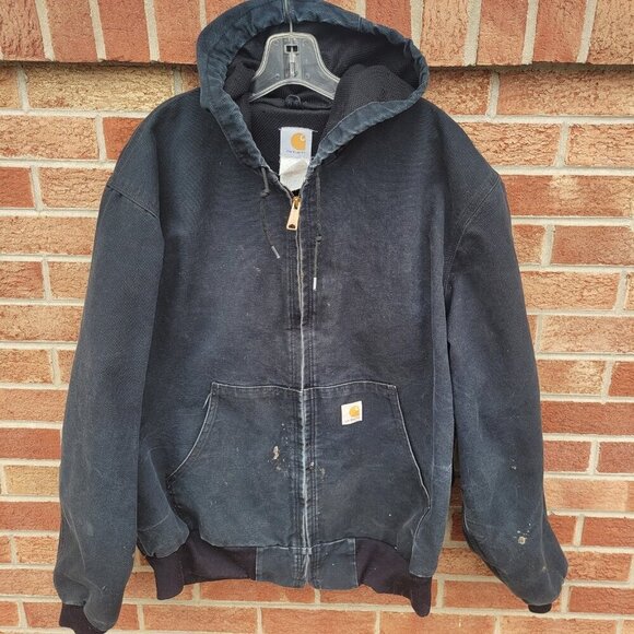 Carhartt Other - Vintage Carhartt Jacket Men's Size XL Green Canvas Hooded Work Jacket